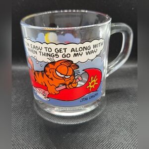 Garfield Glass Mug Vintage McDonald's Promo